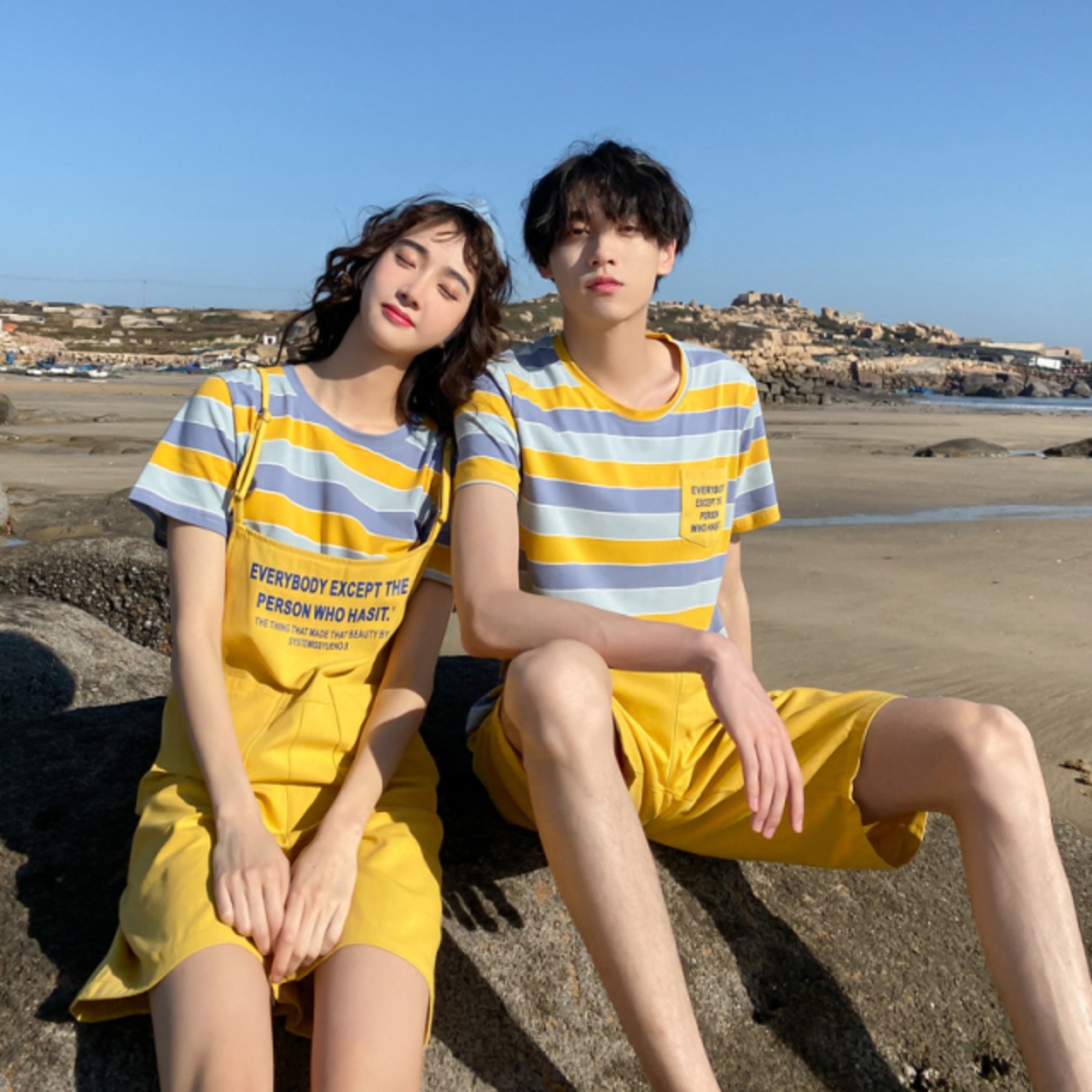 【カップルにおすすめ】イエローリンクコーデセット