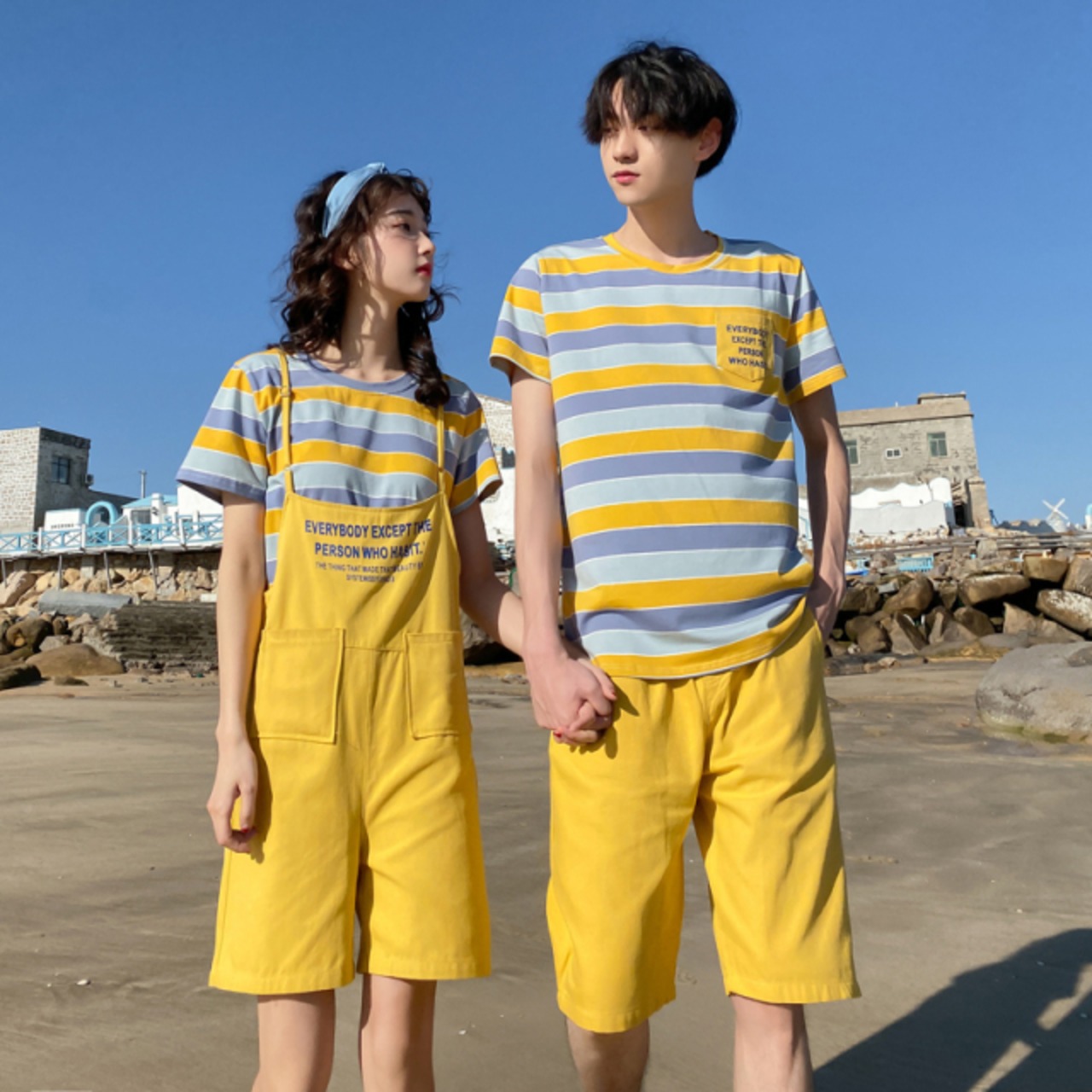 【カップルにおすすめ】イエローリンクコーデセット