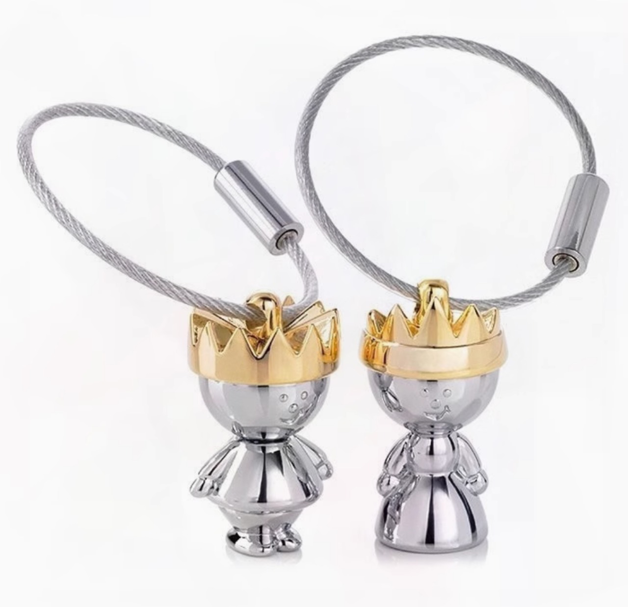 ペアルック “King &amp; Queen” キーホルダー