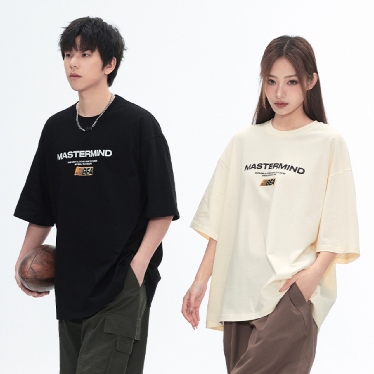 ペアルック アーバンスマート カジュアルTシャツ