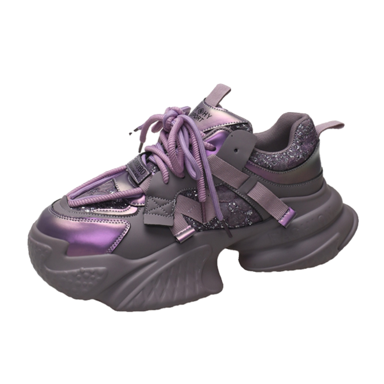 ペアルック 厚底ダッドスニーカー 春夏香港スタイル カジュアルシューズ 身長アップ効果あり