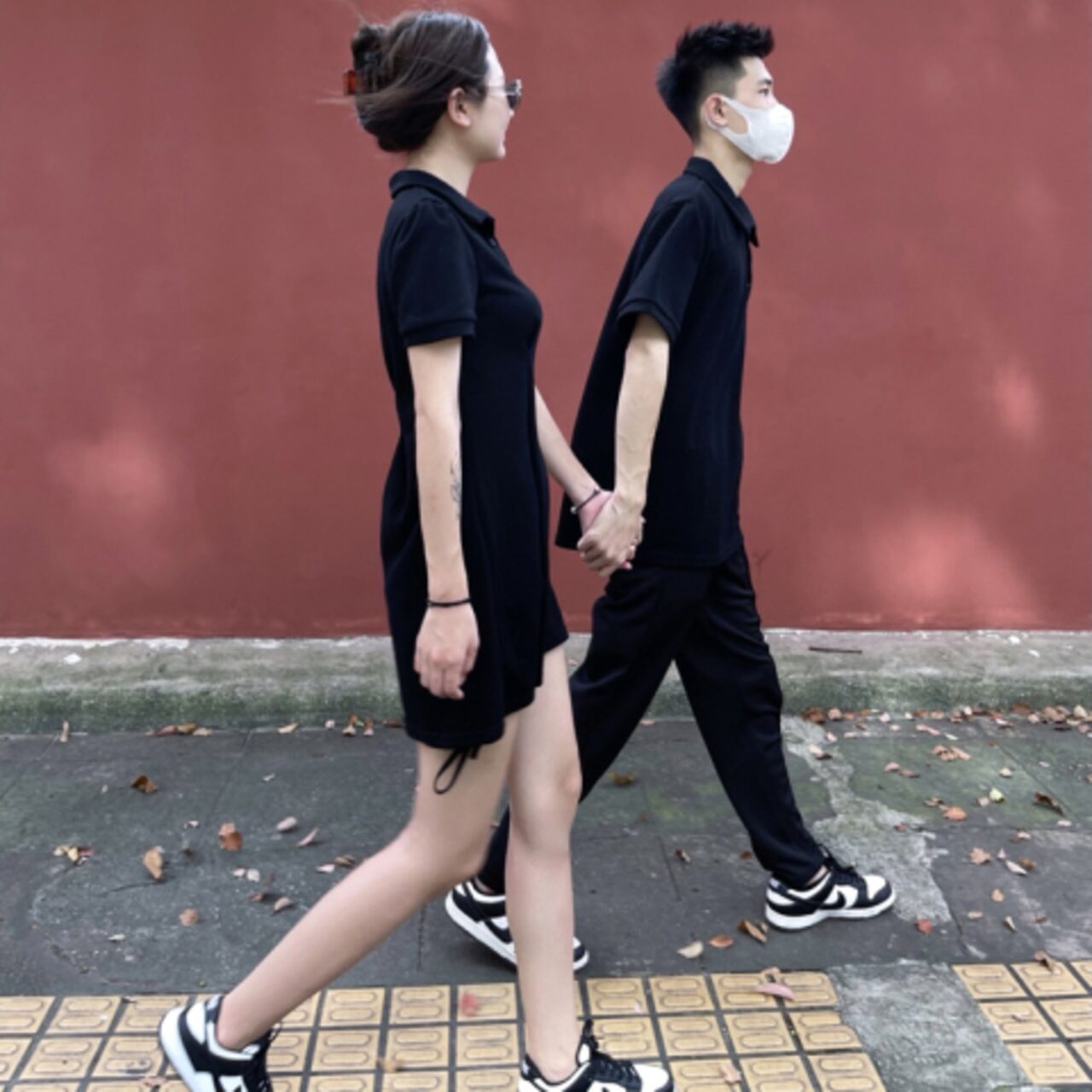 ワンポイント ポロワンピ付き ペアルックポロシャツ