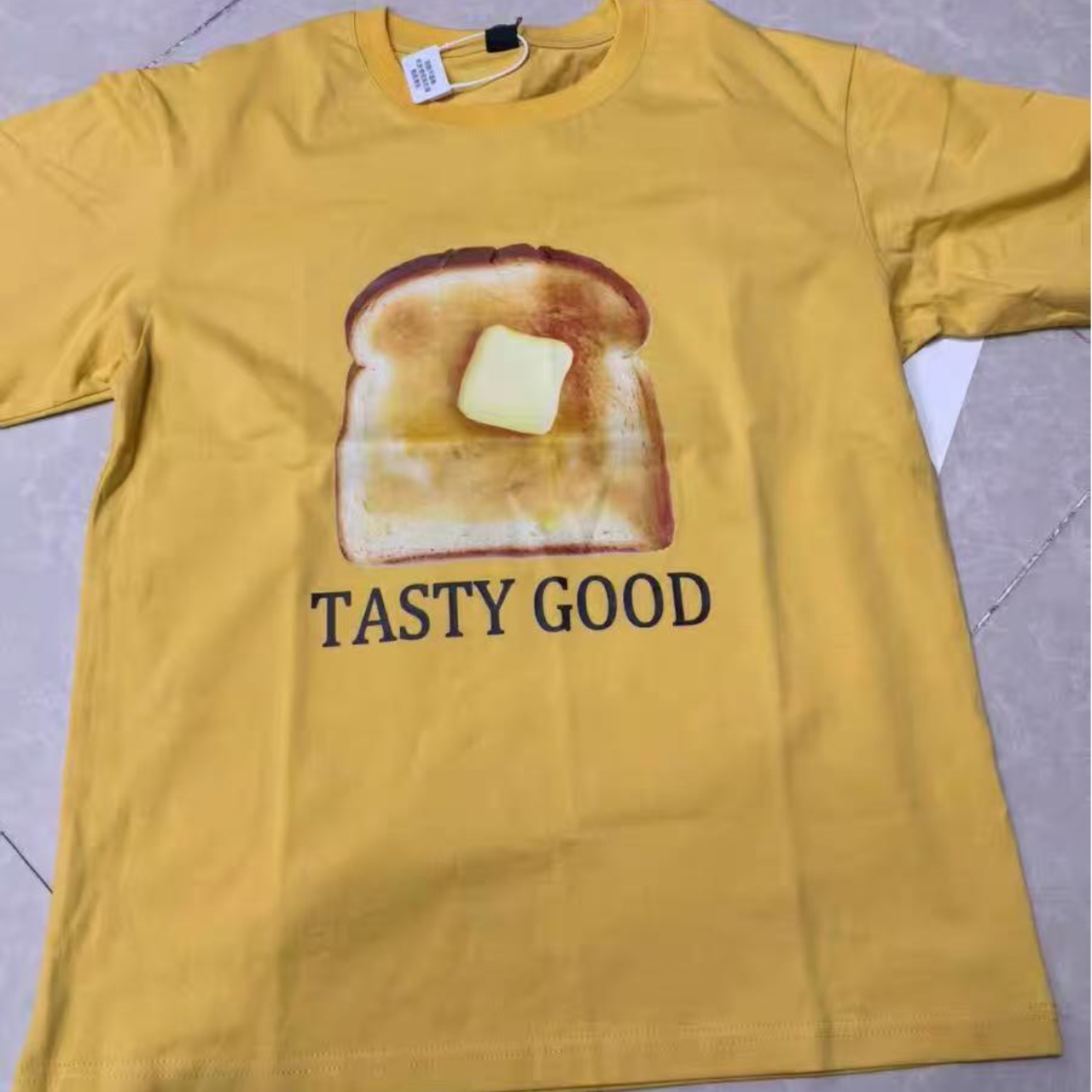 親子ペアルック 遊び心あるプリント カジュアル 母娘Tシャツ