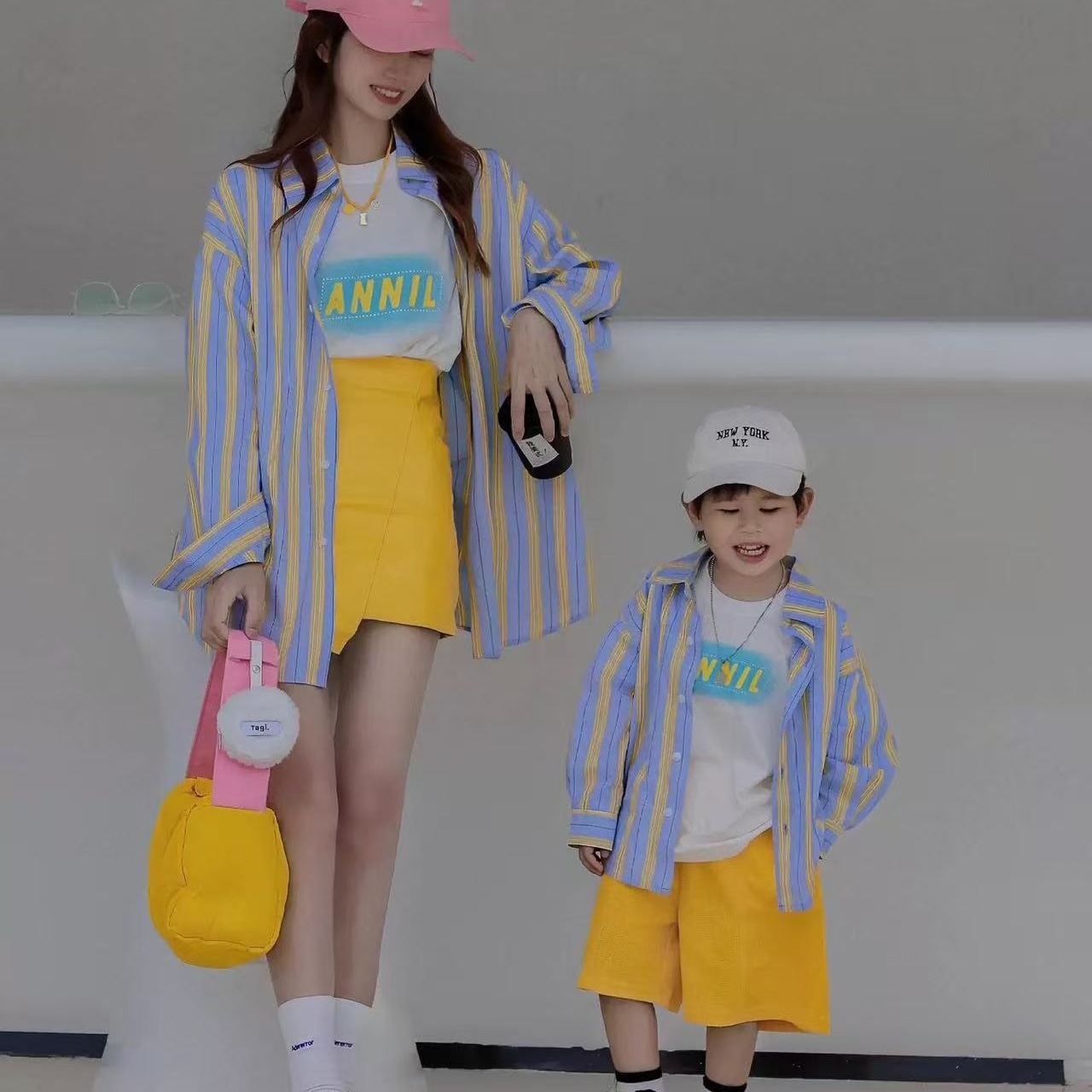 親子ペアルック やわらか純綿 思い出づくり 母娘シャツ