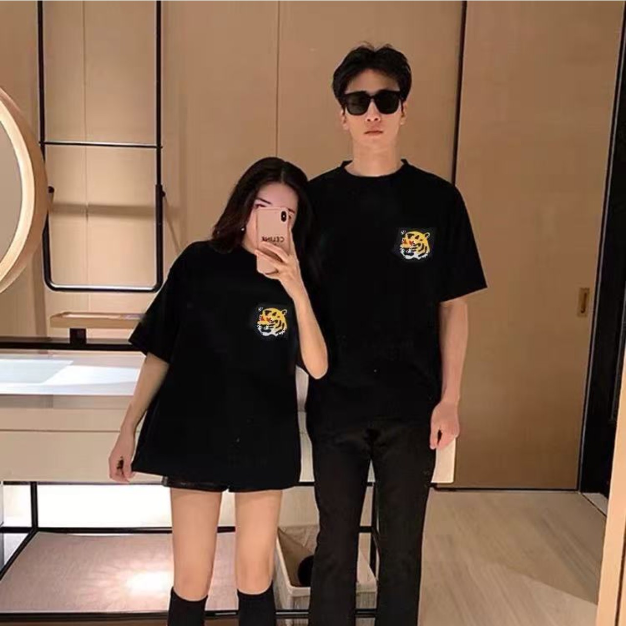 親子ペアルック タイガースマイルTシャツ