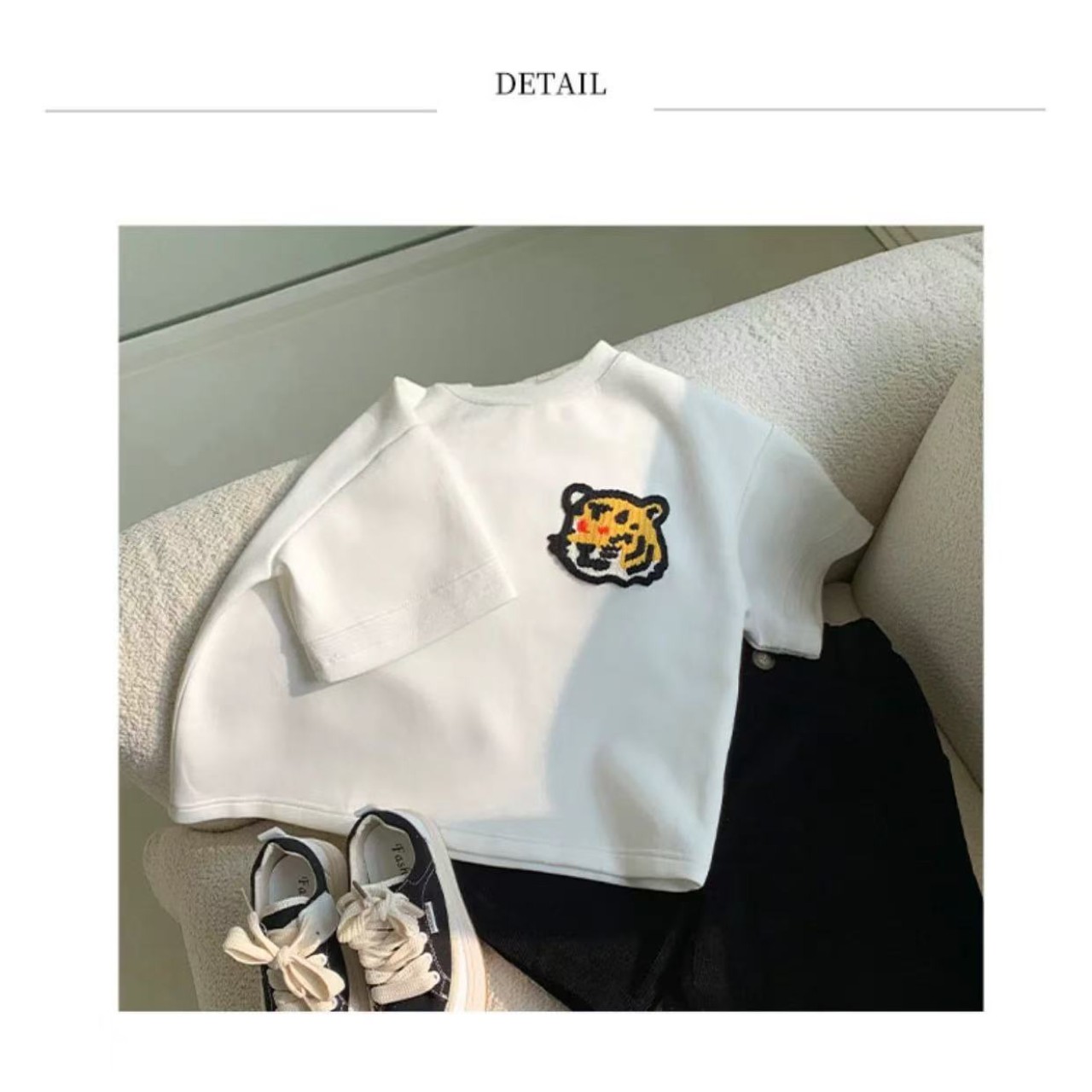 親子ペアルック タイガースマイルTシャツ