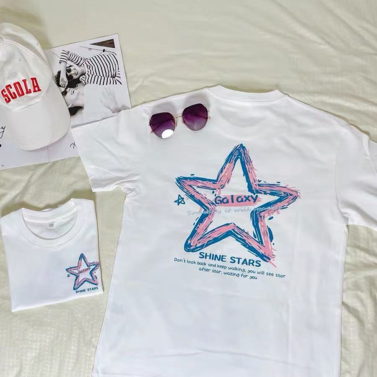 親子ペアルック ソラノカケラTシャツ
