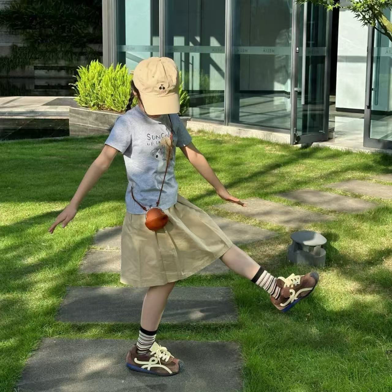 親子ペアルック パーマネントドッグTシャツ