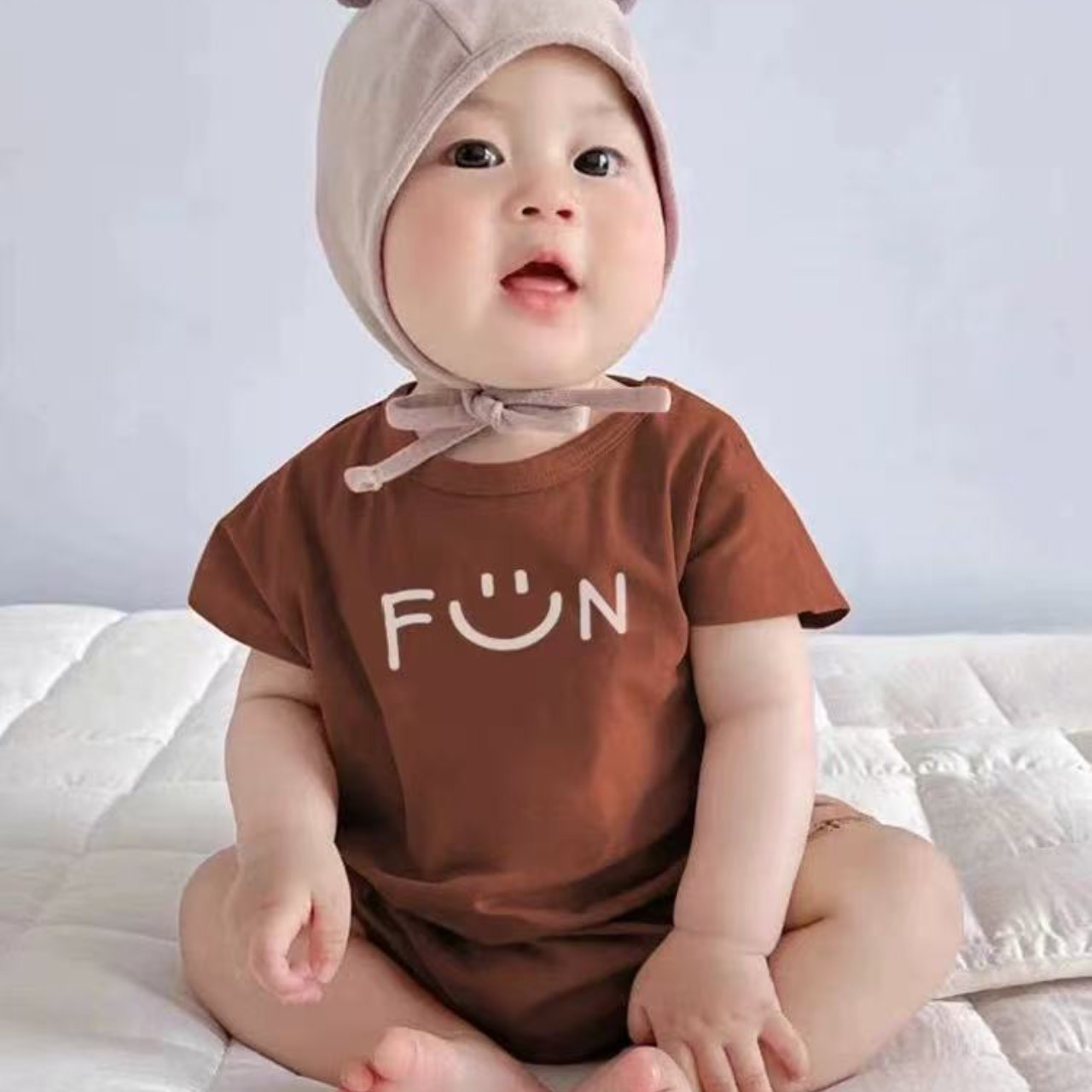 親子ペアルック 手書き風ファニーTシャツ