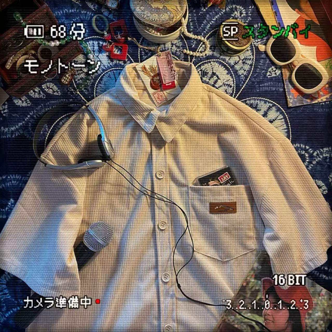 ペアルック クラシックデザイン オーバーサイズ 半袖シャツ