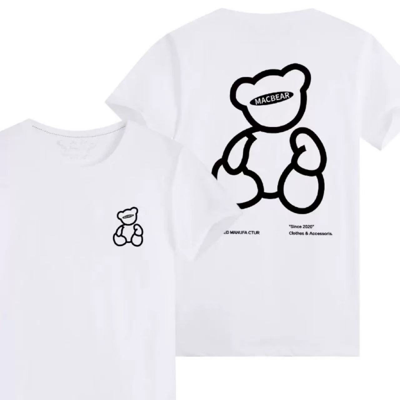親子ペアルック MACBEARプリントTシャツ
