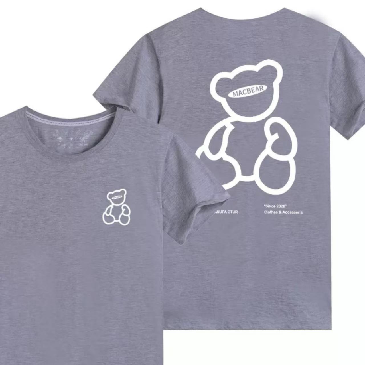 親子ペアルック MACBEARプリントTシャツ