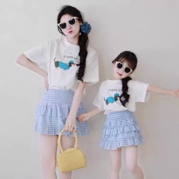親子ペアルック ダックスフンドTシャツ