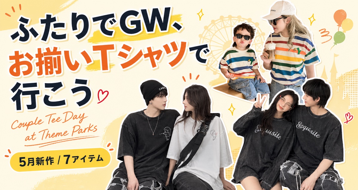 ふたりでGW、お揃いTシャツで行こう