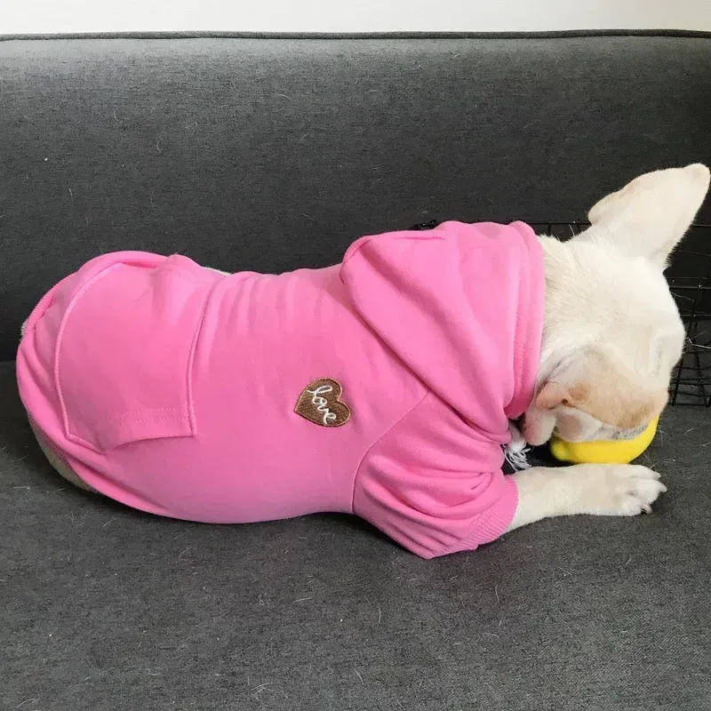 ペットペアルック 胸元ハート リラックスパーカー