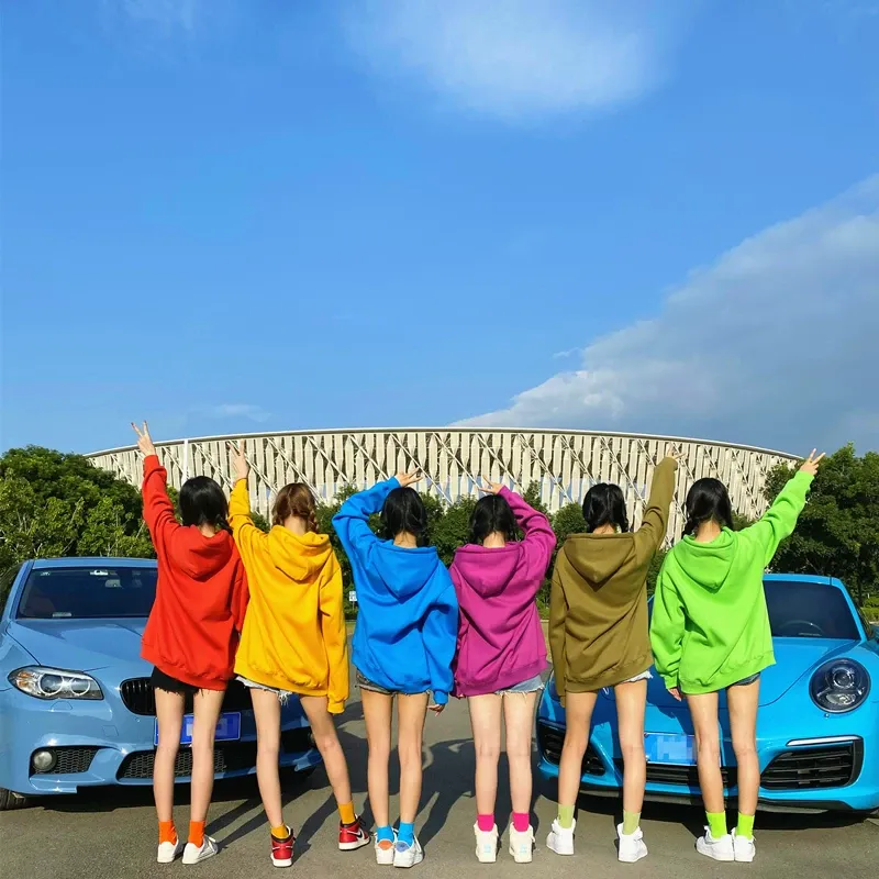 ペアルック 推し色アピール カラフル参戦パーカー