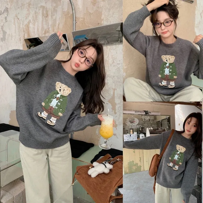 親子ペアルック クラシックベアニット