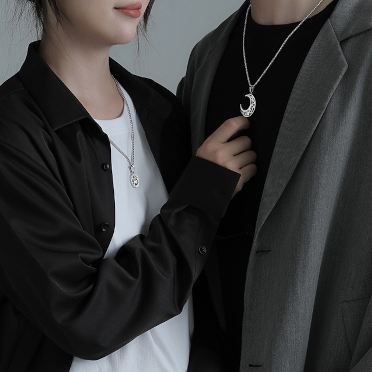 ペアアクセサリー エクリプス カップルネックレス