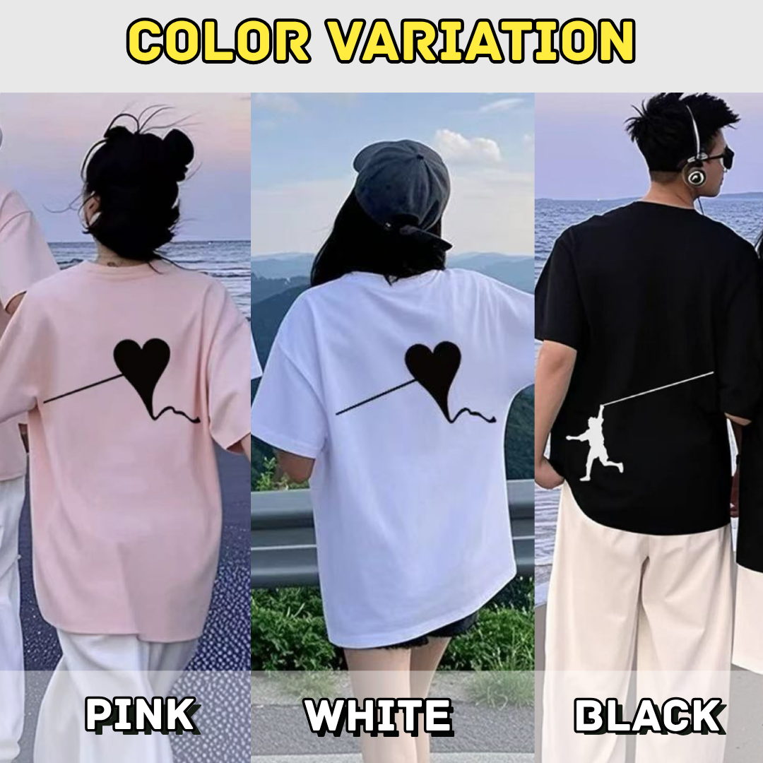 親子ペアルック ハートをつなぐ家族のキズナTシャツ