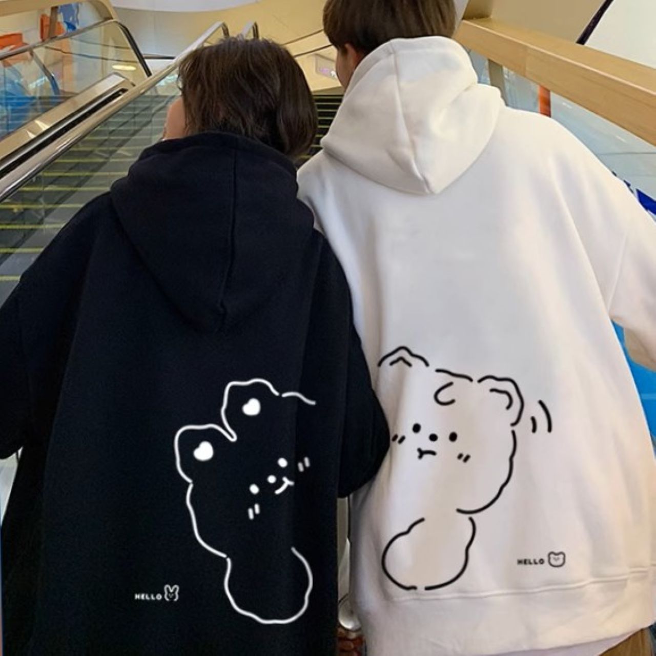 カップルペアルック もふもふベアパーカー 【2点セット】 ユニセックス