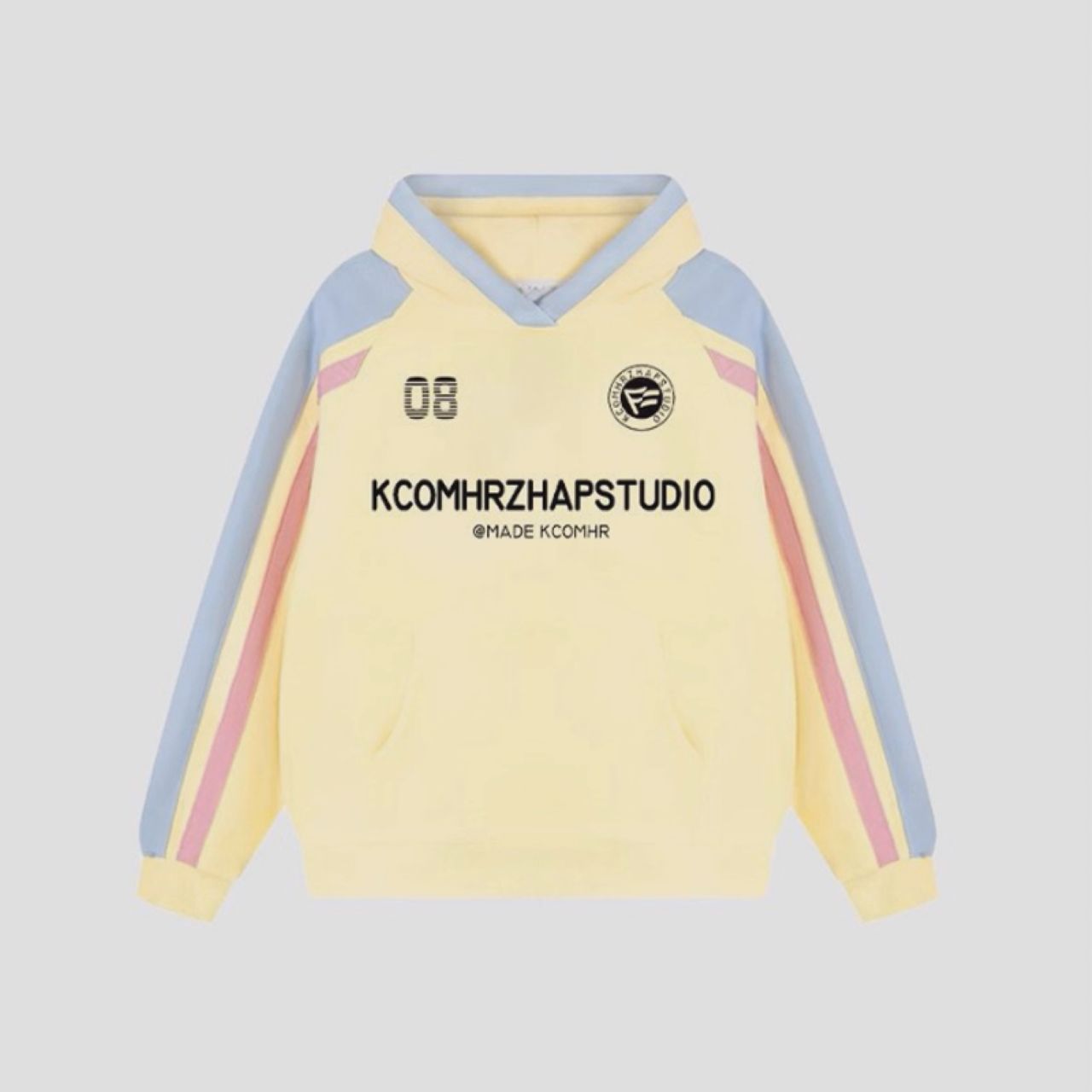 カップルペアルック ヴィンテージカラー配色パーカー【2点セット】