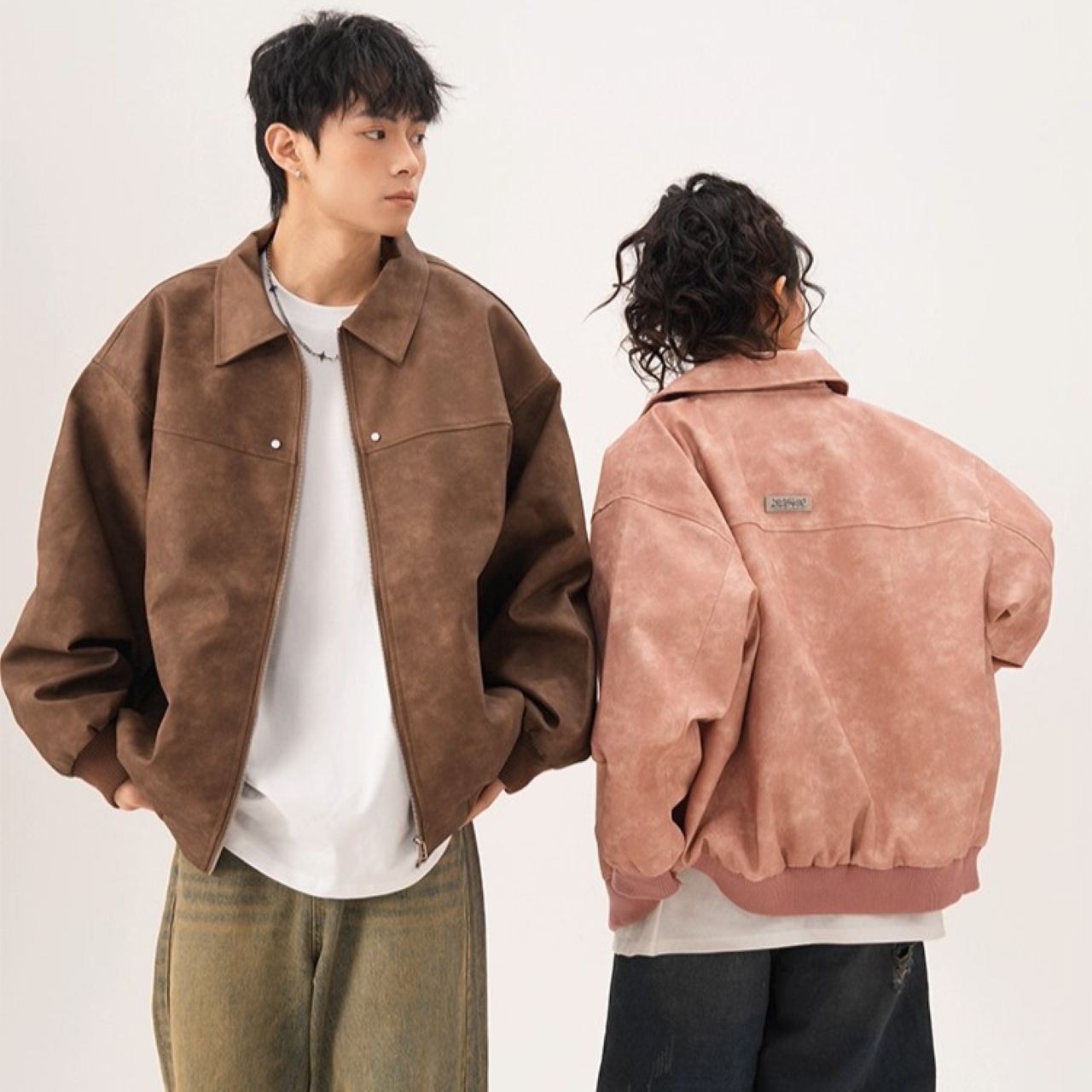 カップルペアルック クラシック 襟付きジャケット