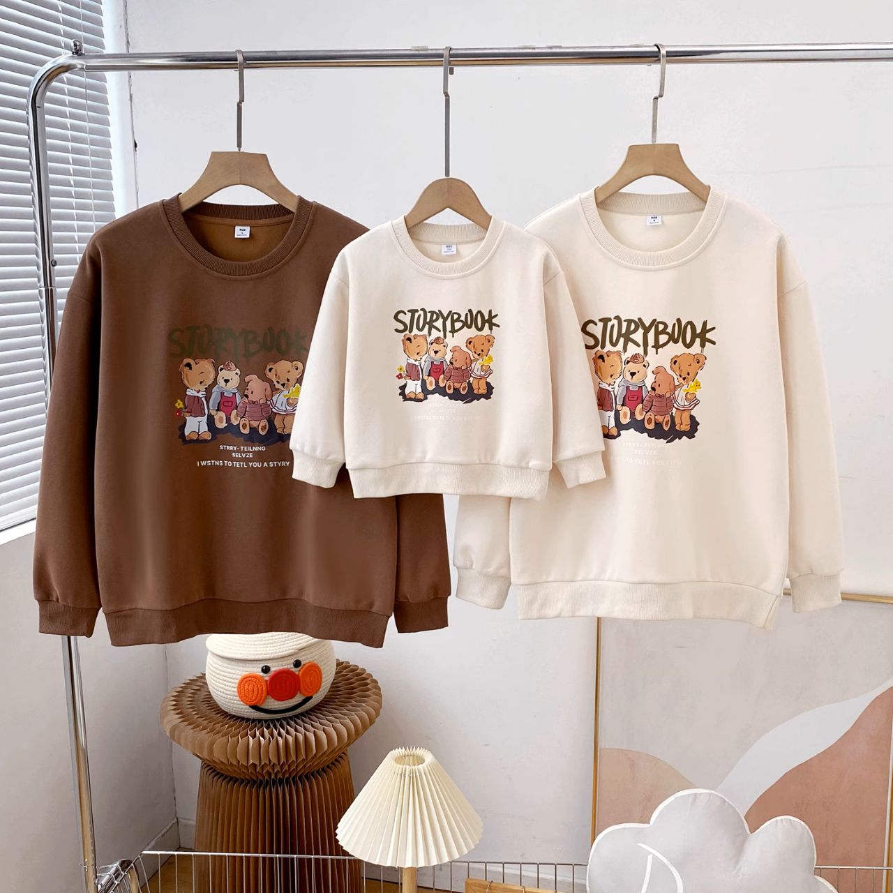 親子ペアルック ベアファミリー トレーナー