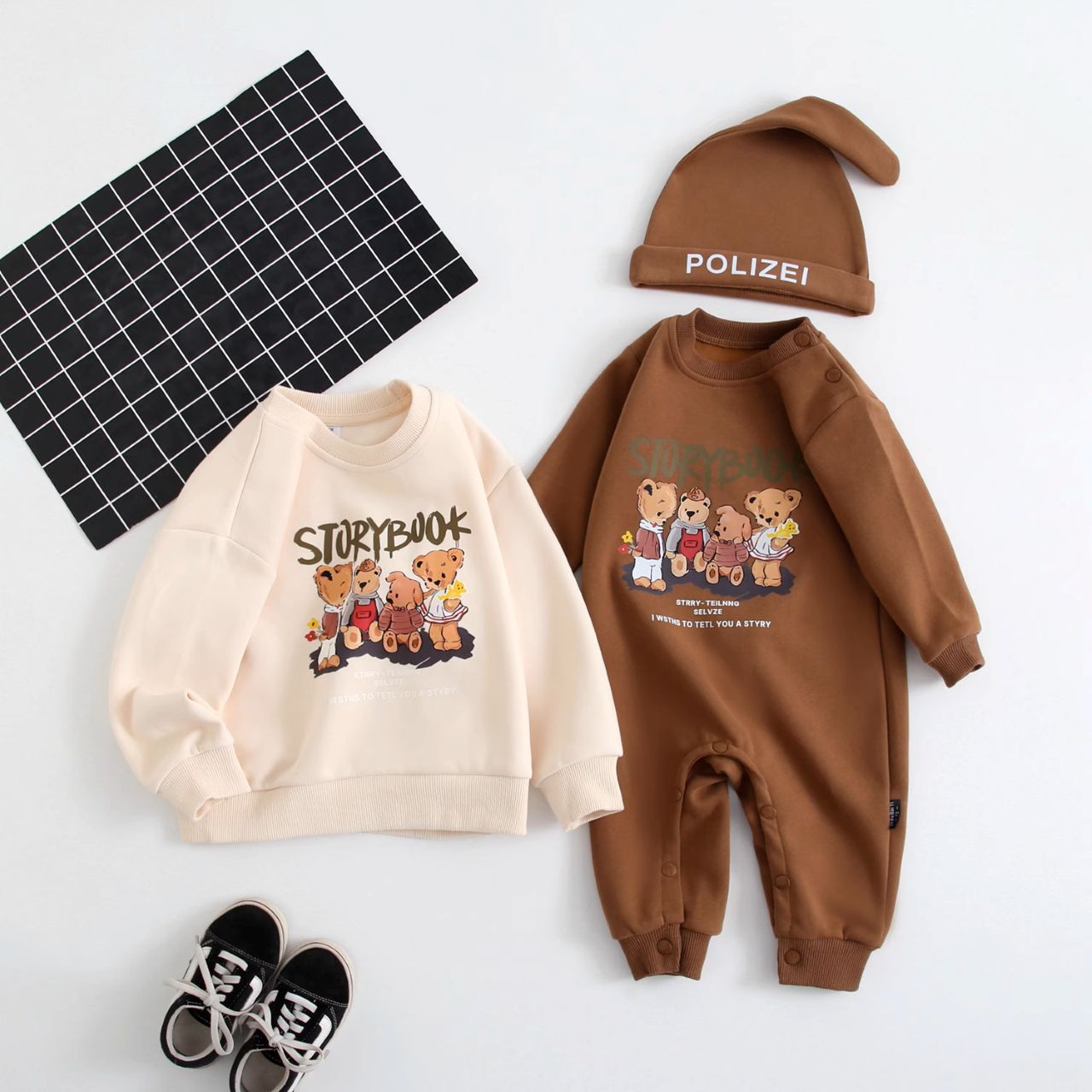 親子ペアルック ベアファミリー トレーナー