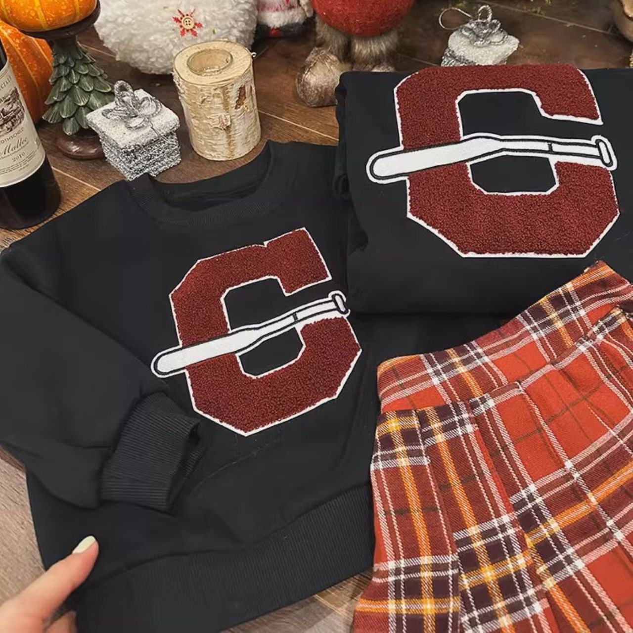 親子ペアルック ビッグCロゴ トレーナー