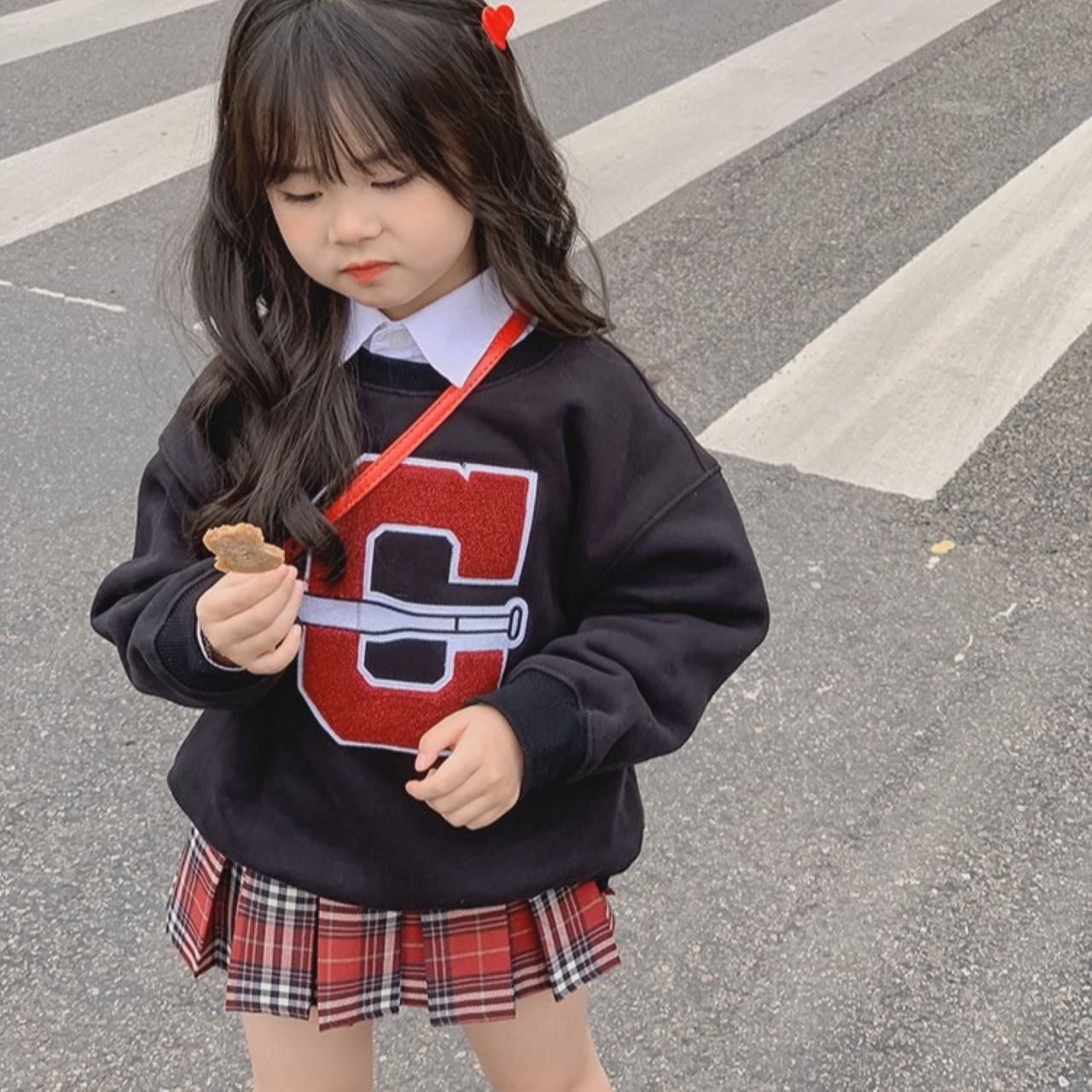 親子ペアルック ビッグCロゴ トレーナー