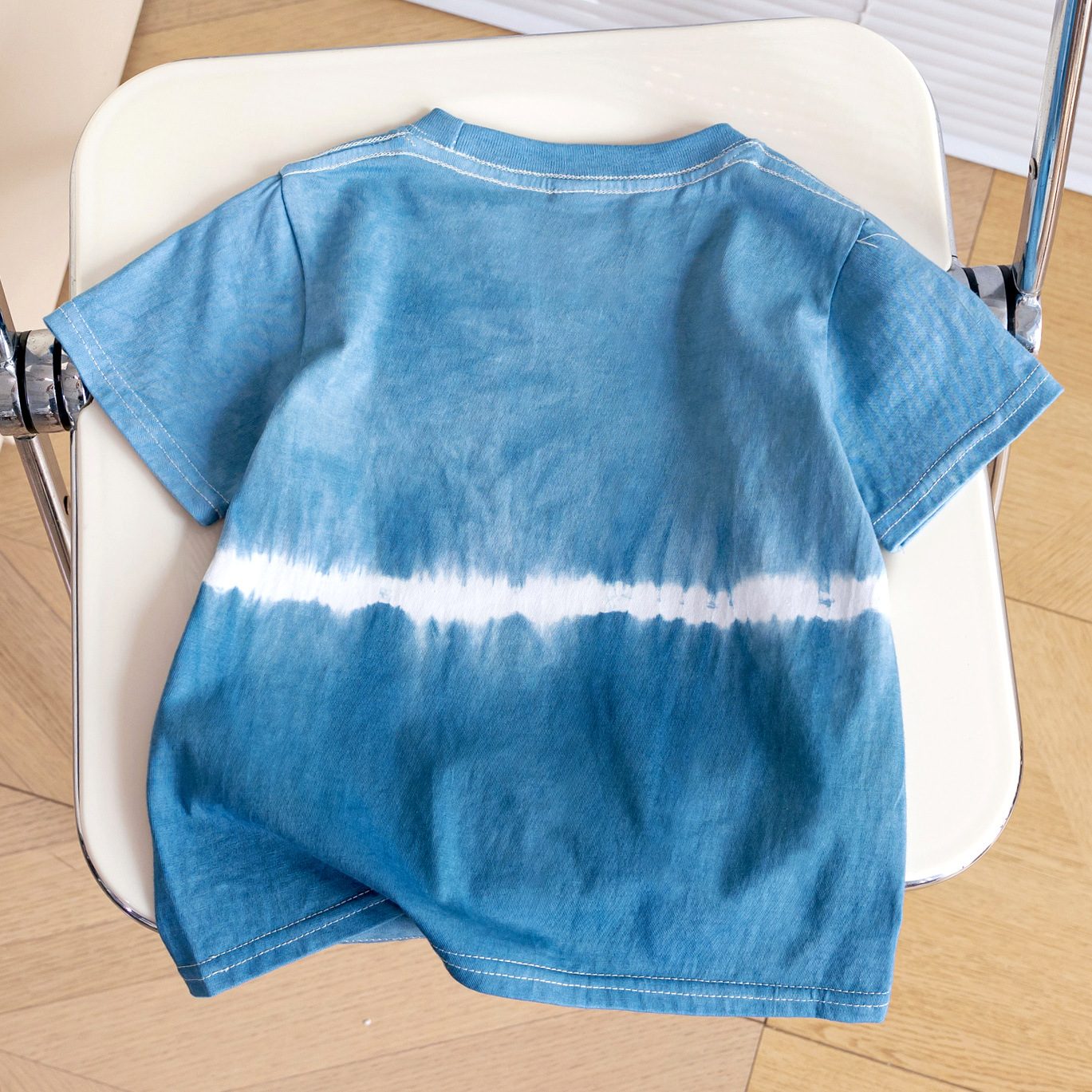 親子ペアルック 海と月のタイダイ染めTシャツ