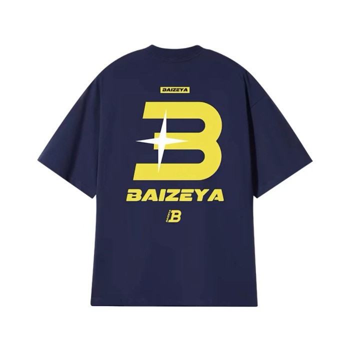 カップルペアルック リンクロゴ バックプリントTシャツ