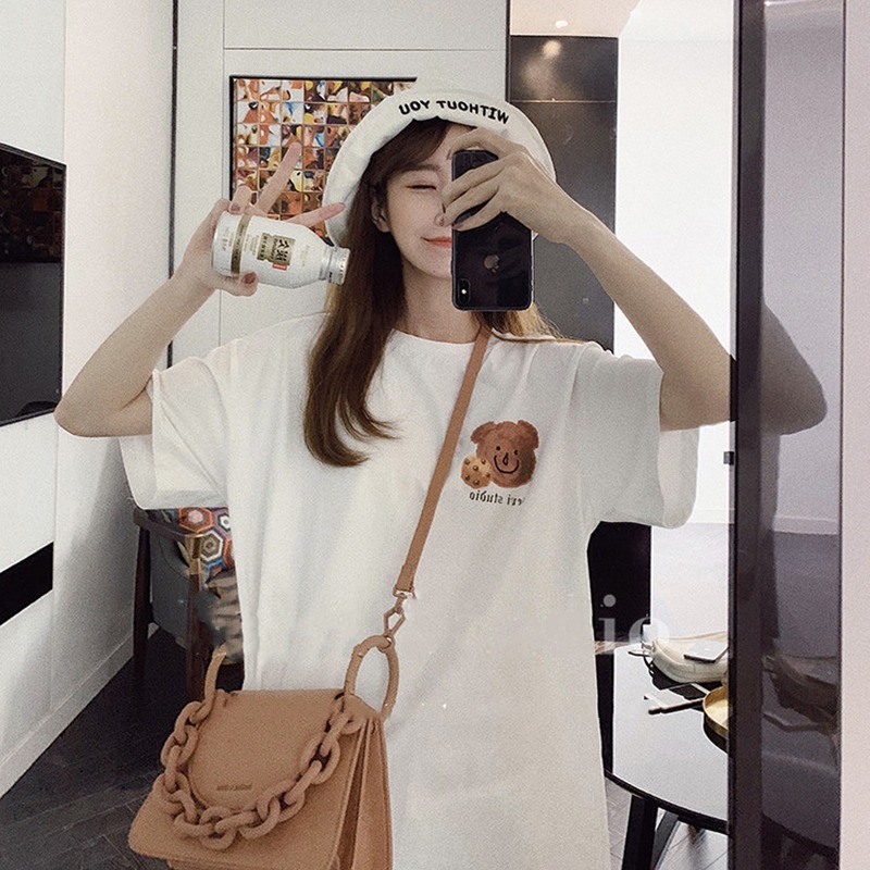ホワイト クッキーベアTシャツ