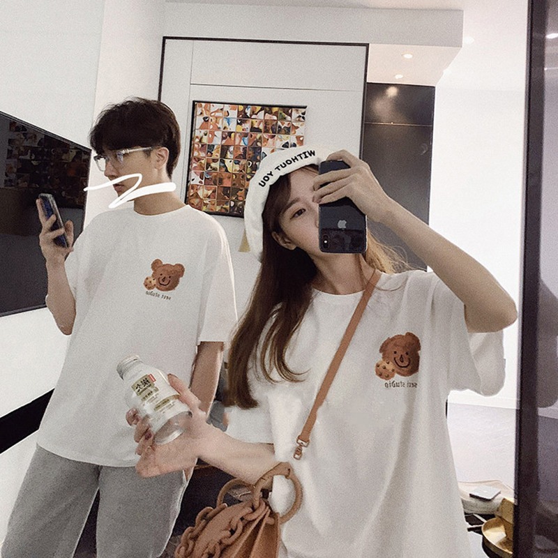 カップルペア クッキーベアTシャツ