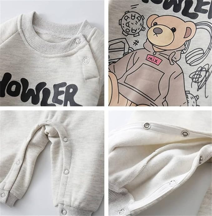 親子ペアルック HOWLERベア パーカー ロンパース