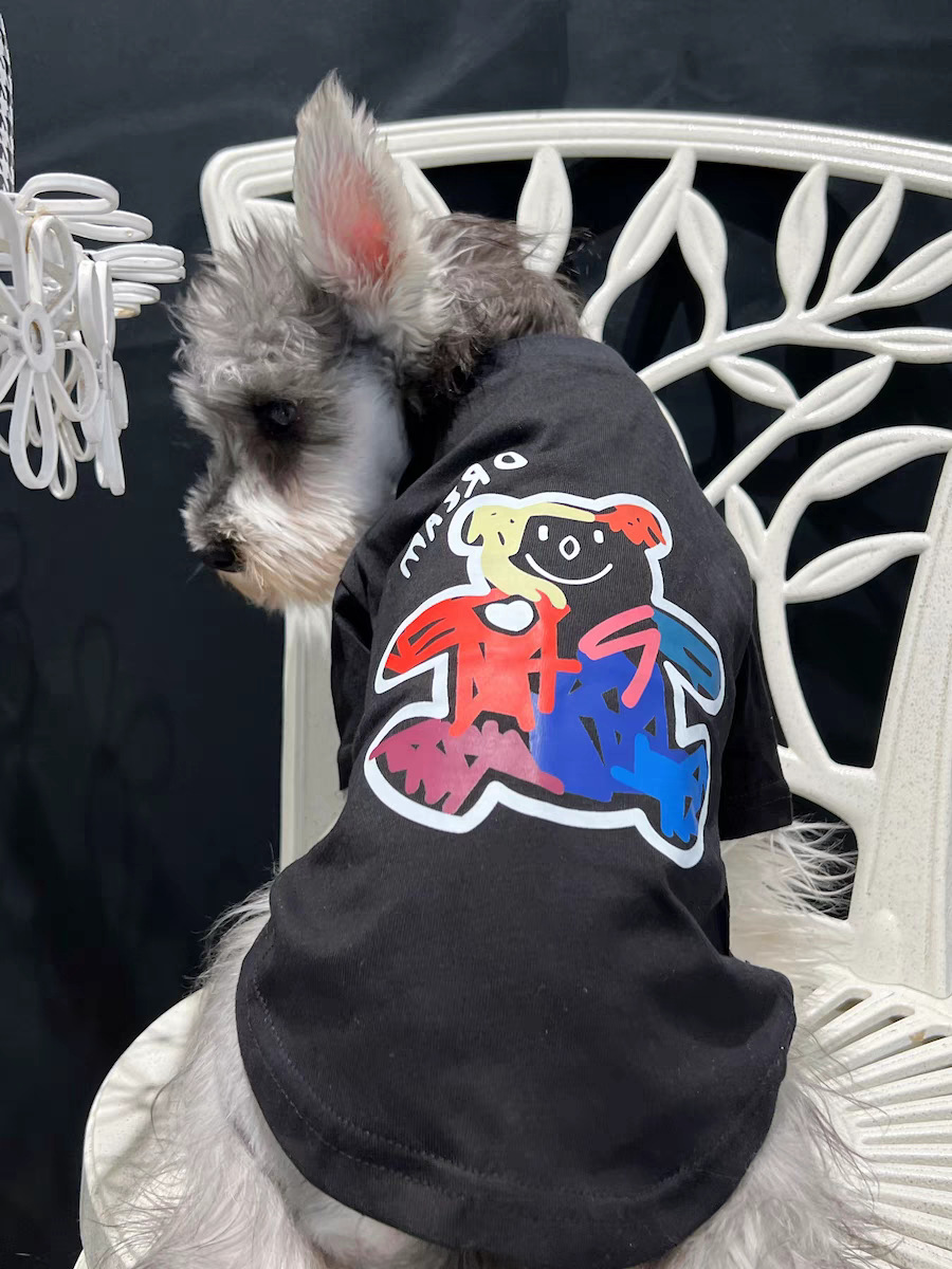 ペットペアルック グラフィティアート ポップベアTシャツ