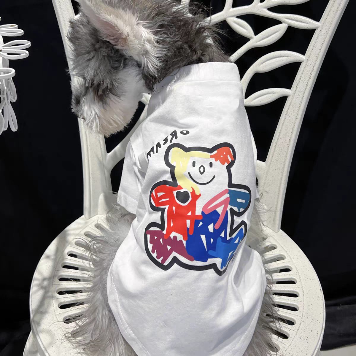 ペットペアルック グラフィティアート ポップベアTシャツ