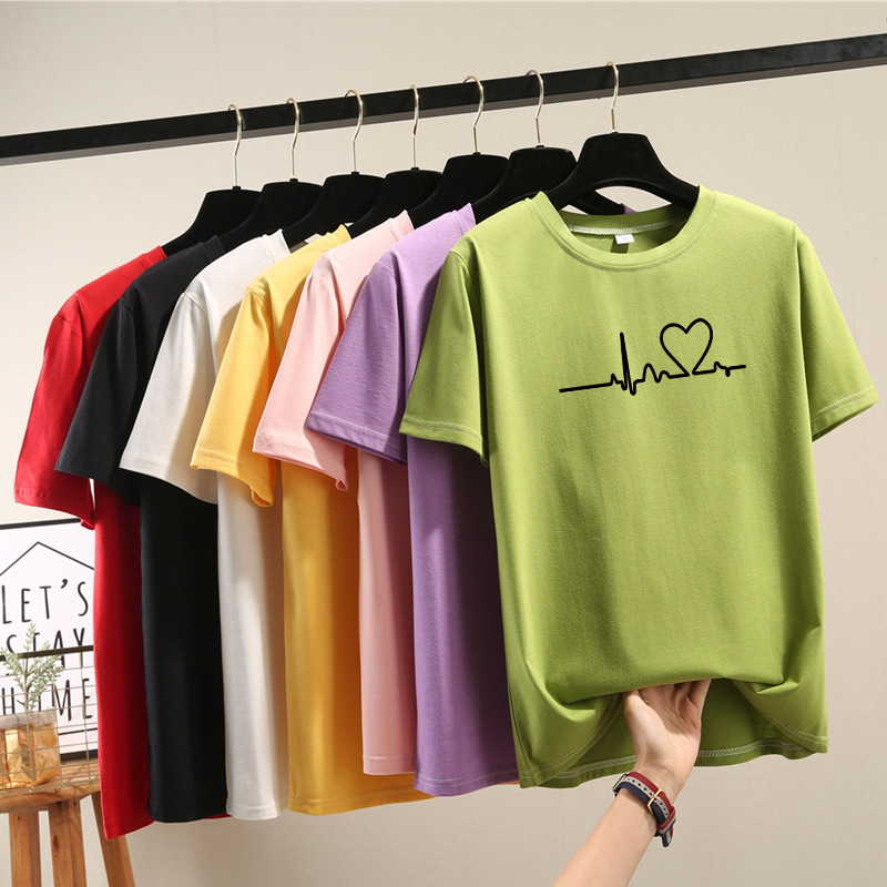 ペアルック エモーショナル・ハートビートTシャツ