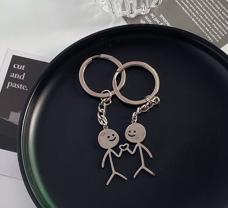 【2点セット】ふたりでハートを作る ほっこりペアキーホルダー