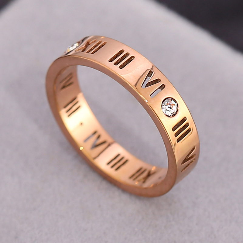 ペアアクセサリー ローマ数字 クロックデザイン ペアリング