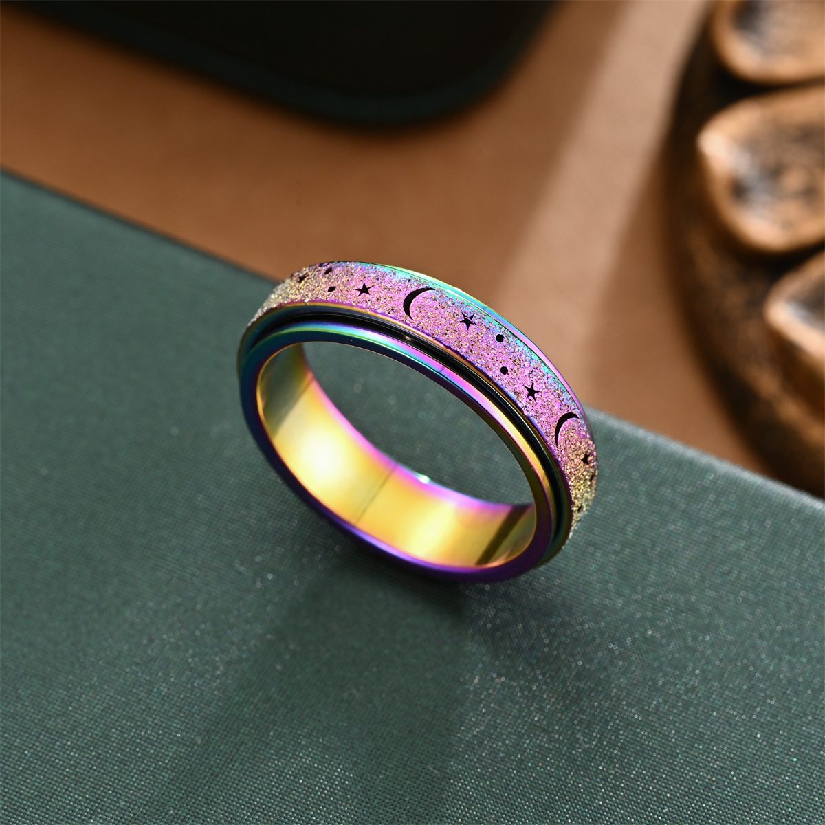 ペアアクセサリー ふたりの星空 ムーン＆スター 煌めきペアリング