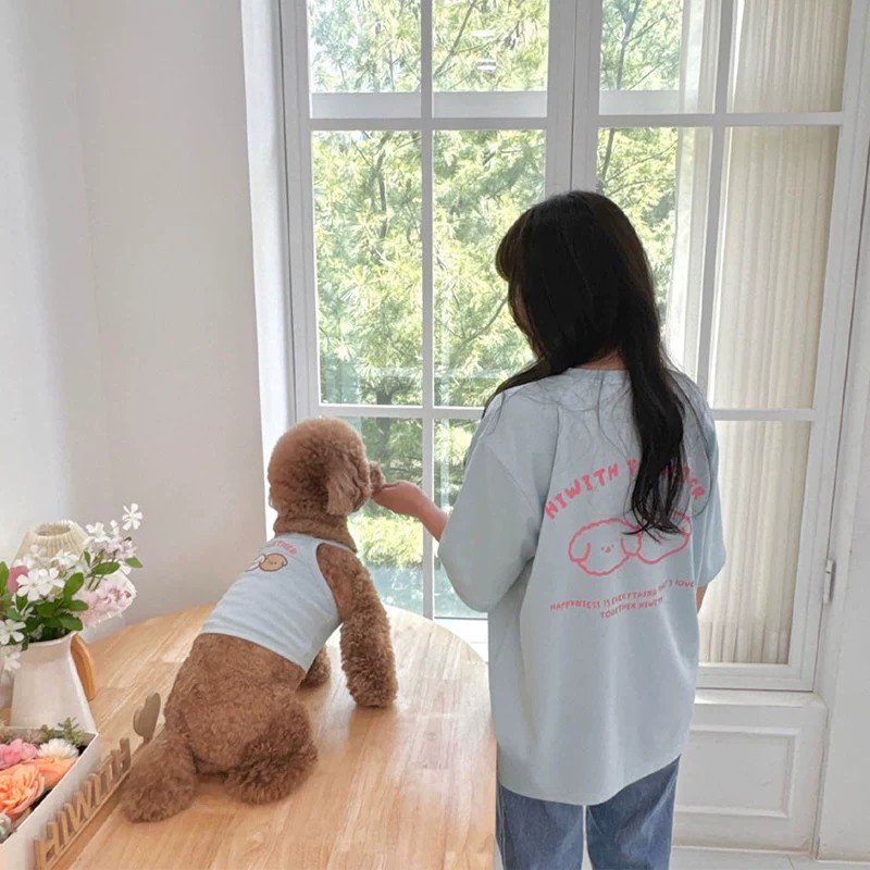 ペットペアルック 「TOGETHER」プリント Tシャツ