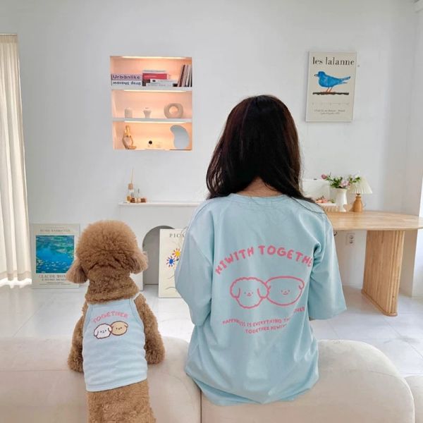 ペットペアルック 「TOGETHER」プリント Tシャツ