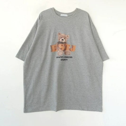 ペットペアルック テディベア リラクシングTシャツ