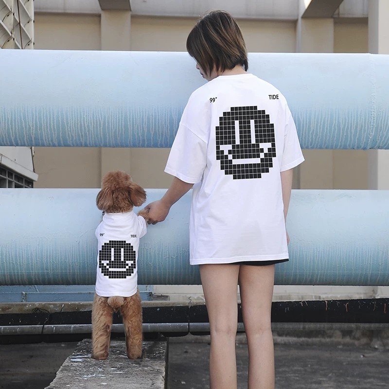 ペットペアルック バックスマイルTシャツ