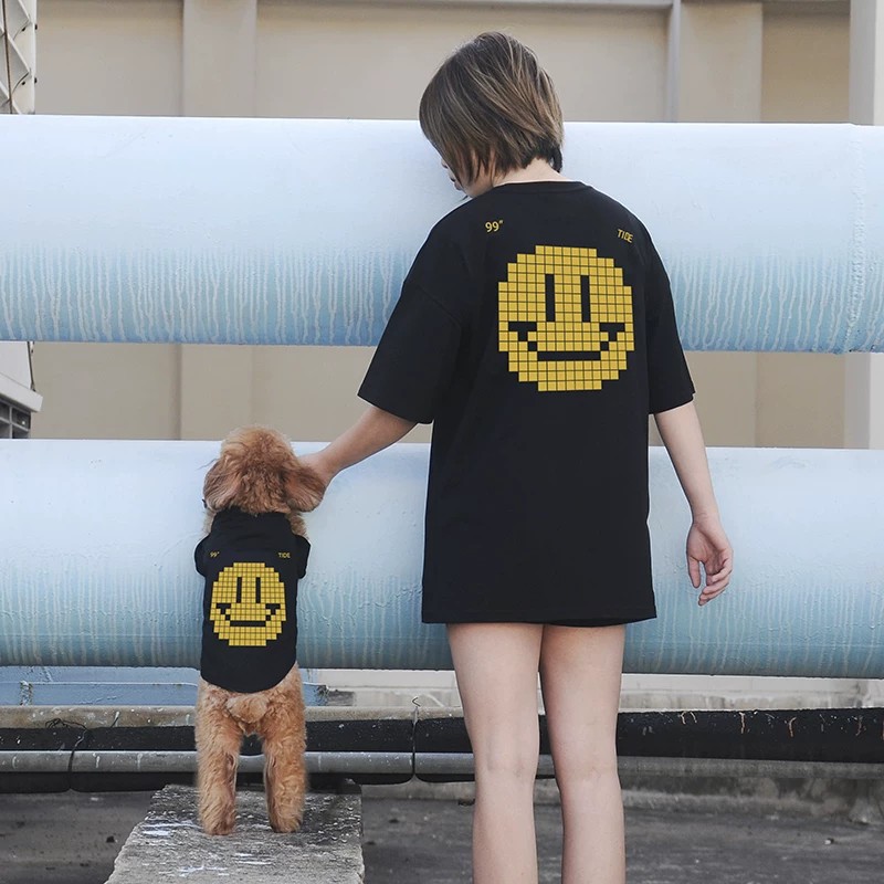 ペットペアルック バックスマイルTシャツ