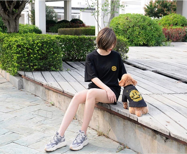 ペットペアルック バックスマイルTシャツ