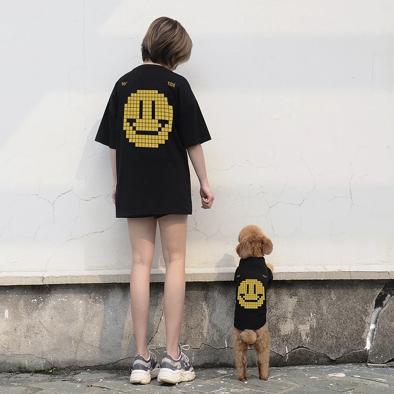 ペットペアルック バックスマイルTシャツ