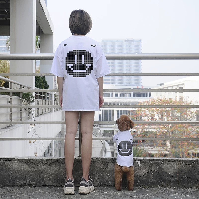 ペットペアルック バックスマイルTシャツ