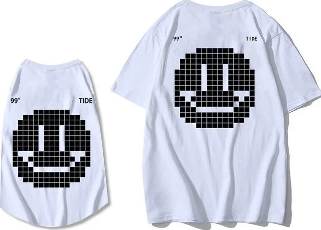 ペットペアルック バックスマイルTシャツ